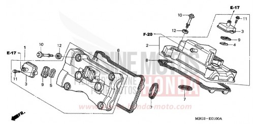 COUVERCLE DE CULASSE VFR800FIX de 1999